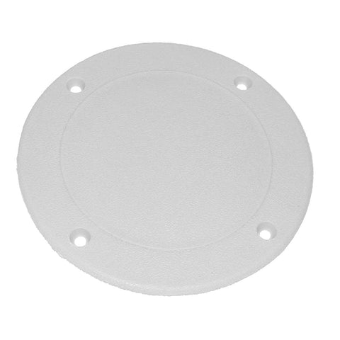 T. H. Marine SDP-2W-DP Screw Down Deck Plate - Off White, 8"