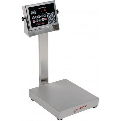 Bench Scale, Electronic, 16" x 14", 150 Lb Capacity, Stainless Steel, 210 Indicator