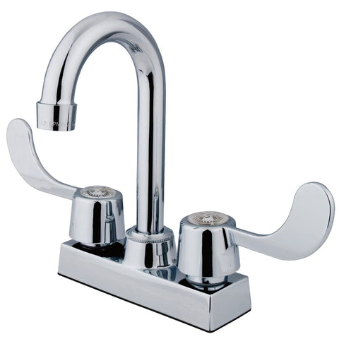 Kingston Brass KB451 Vista Two-Handle 2-Hole Deck Mount Bar Faucet in Polished Chrome