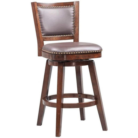 Boraam Broadmoor Swivel Barstool, 44-Inch, Cappuccino