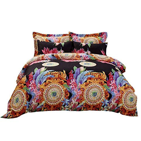 Duvet Cover Set  Queen size Floral Bedding  Dolce Mela - Ecstasy DM712Q