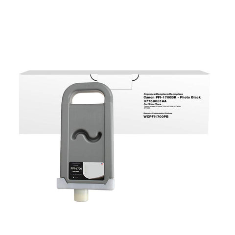 CIG Clover Replacement Ink Cartridge for Canon PFI-1700BK 0775C001AA | Photo Black