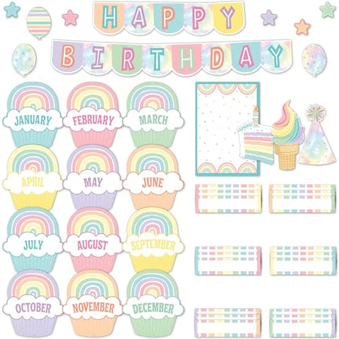 Teacher Created Resources Pastel Pop Happy Birthday Mini Bulletin Board (TCR8415)