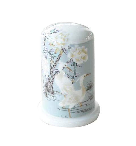 Panda Legends Ceramics Toothpick Dispenser Chinese Style Toothpick Holder for Home Restaurant, Crane Pattern