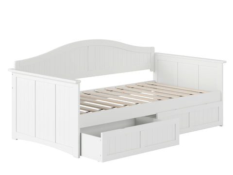 Nantucket Daybed T with 2 Drawers WH
