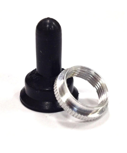 Sierra International MP39280 Weather Proof Black Boot Nut for Standard Toggles with Mounting Stem (2 Piece), 15/32"