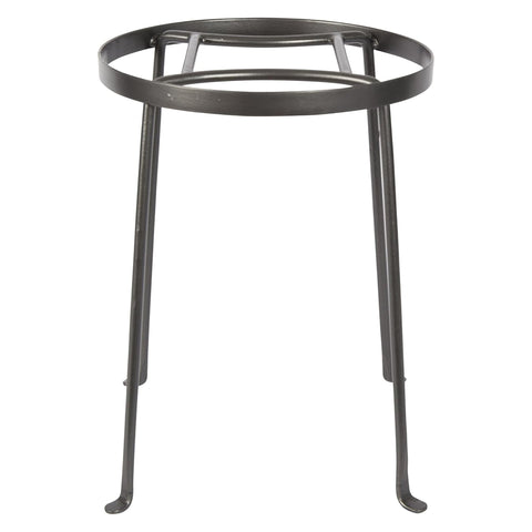Oakestry Argyle Plant Stand II 14 Inch Height Graphite Metal Flower Pot Holder for Indoor Outdoor Garden Patio Balcony Floor Decor Sturdy Base Modern Minimal Home Accent Display Use Stylish Plus Décor