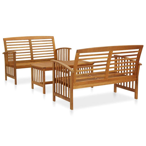 vidaXL Garden Lounge Set Acacia Solid Acacia Wood Medium Durable