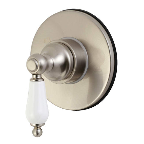 Kingston Brass KS3038PL Three-Way Diverter Valve with Trim Kit, Brushed Nickel