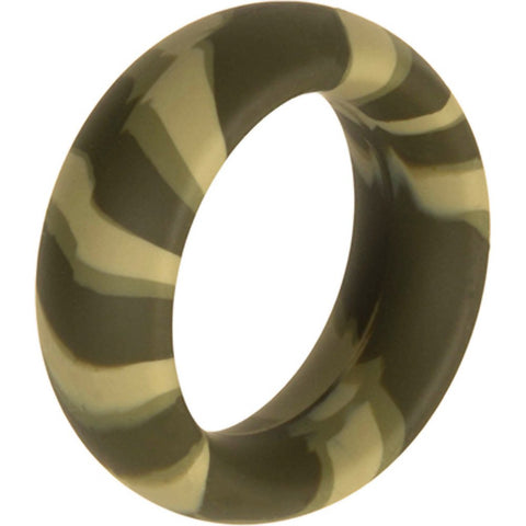 Si Novelties Major Dick Commando Wide Silicone Donut, Camo, 1.5 Inch