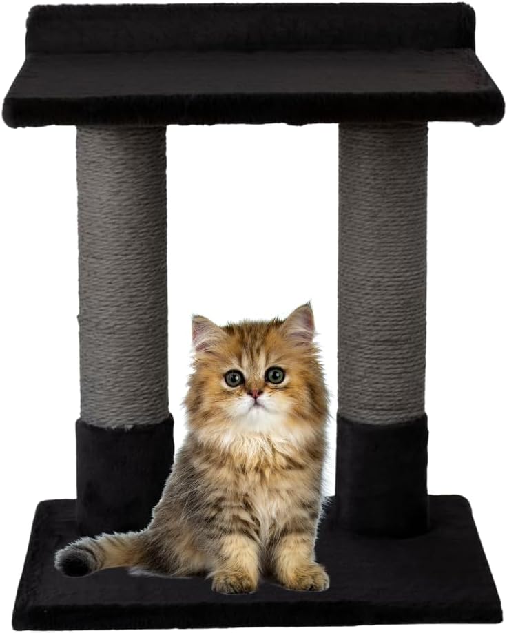 24 Inch Classic Comfort for Indoor Modern Premium Cats and Kittens Scratcher Larger Base for Better Stability, (Black, Charcoal)