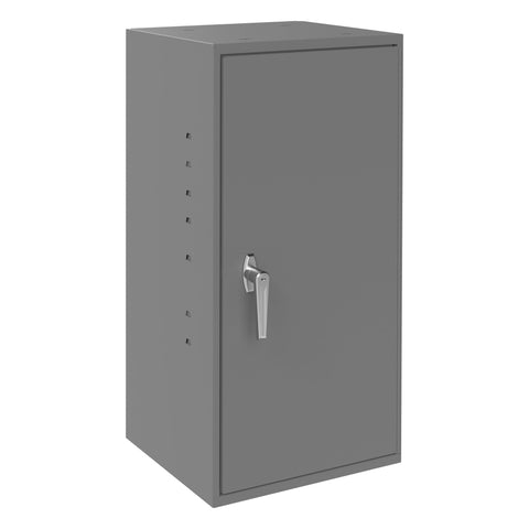 Durham 055-95 Gray Cold Rolled Steel Utility Cabinet, 13-3/4" Width x 30" Height x 12-3/4" Depth, 2 Shelves
