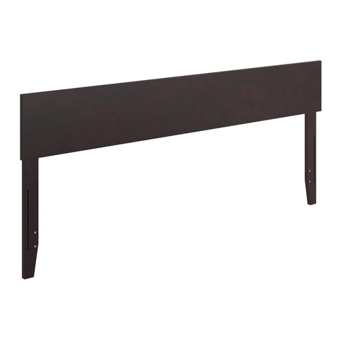 AFI, Orlando King Adjustable Modern Solid Wood Panel Headboard, Espresso