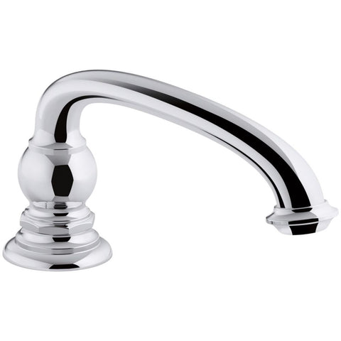 KOHLER K-72778-CP Artifacts Deck-Mount Bath Spout, Arc Design, Nondiverter, Timeless Design, Polished Chrome
