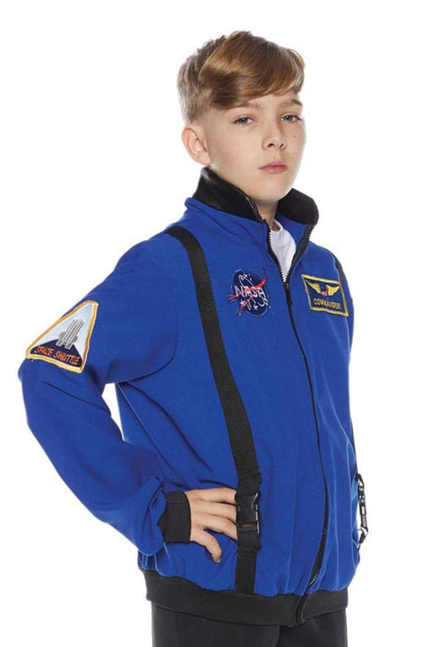 Underwraps Kid's Children's Astronaut Costume Jacket - Blue Childrens Costume, Blue, Small