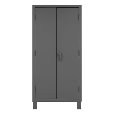 Durham Extra Heavy Duty Welded 12 Gauge Steel Lockable Storage Cabinet, HDC-243678-4S95, 1900 lbs Shelf Capacity, 24" Length x 36" Width x 42" Height, 4 Shelves
