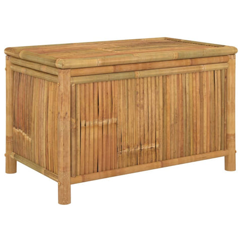 'vidaXL Farmhouse Style Bamboo Garden Storage Box - Versatile Outdoor Storage Bench with Ample Space and Weather Resistance., Brown, 319875
