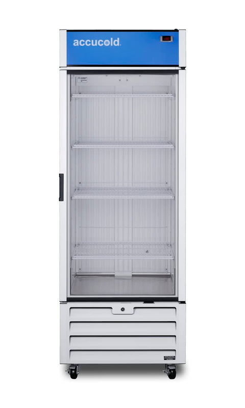Full-sized glass door commercial display freezer