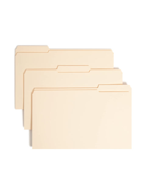 Smead Fastener File Folder, 1 Fastener, Reinforced 1/3-Cut Tab, Legal Size, Manila, 50 per Box (19534)