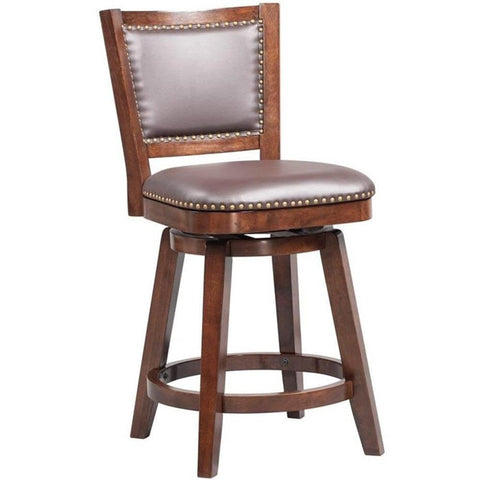 Boraam Broadmoor Swivel Counter Stool, 40-Inch, Cappuccino
