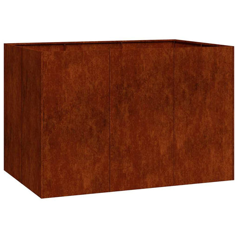 vidaXL Planter Rusty 47.2x31.5x31.5 Weathering Steel