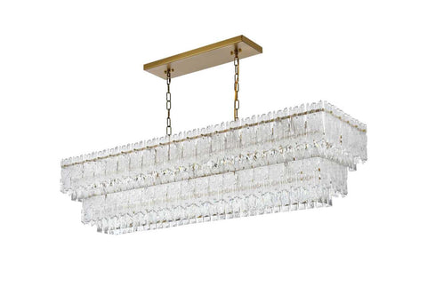 Elegant Lighting Emilia 50 Inch Chandelier in Satin Gold