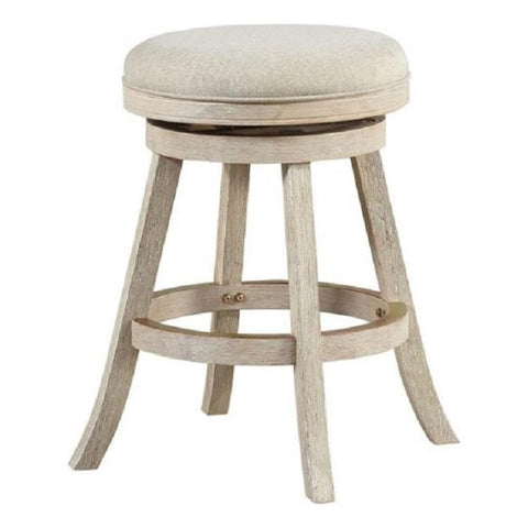 Boraam Fenton Swivel Counter Stool [Ivory Wire-Brush]