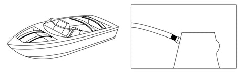 Boat Cover Fiberglass Support Bow, Orange (84" x 1-1/4" x 3/16")