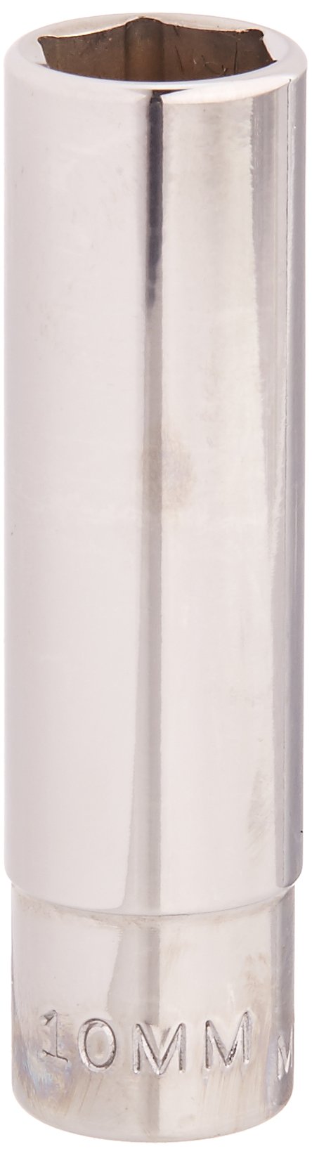 Williams JHWMMD-610 SUPERTORQUE 1/4-Inch Drive Deep 6 Point Metric Socket, 10mm Size, High-Polished Chrome Finish, Designed For Use On 6 Point Fasteners
