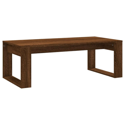 vidaXL Modern Coffee Table with Elegant Design, Durable Engineered Wood in Brown Oak Finish, Easy to Assemble and Clean