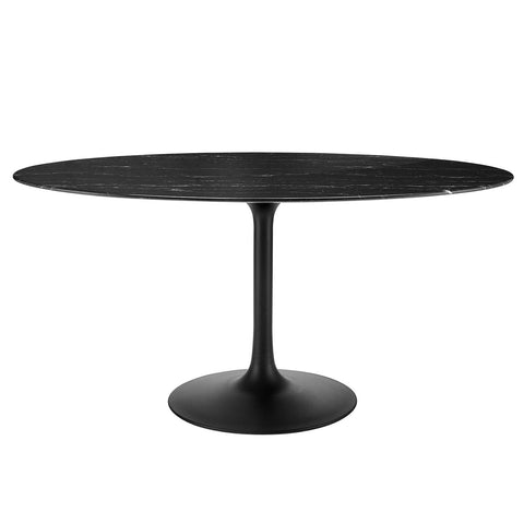 Modway Lippa Dining Table, 60", Black Black