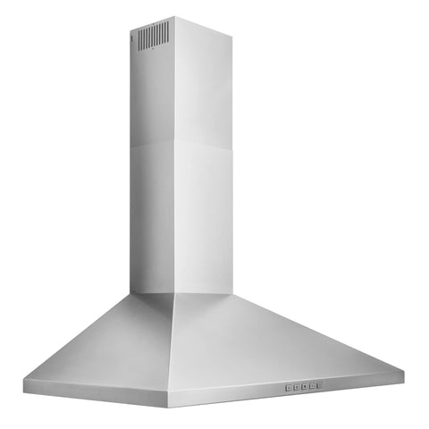Broan-NuTone BWP1364SS Pyramidal Range LED Lighting Convertiable Wall-Mount Kitchen Chimney Vent Hood, 36-Inch, Stainless Steel