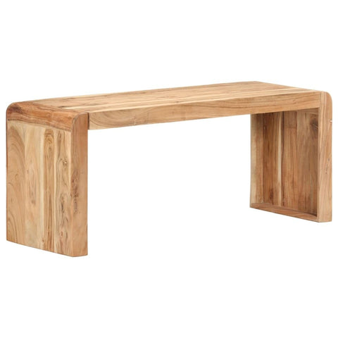 vidaXL Solid Wood Acacia Bench Wooden Dinner Bench Dining Indoor Wardrobe Bench Hallway Entryway Seat Home Room Furniture 43.3"x15"x18.1"