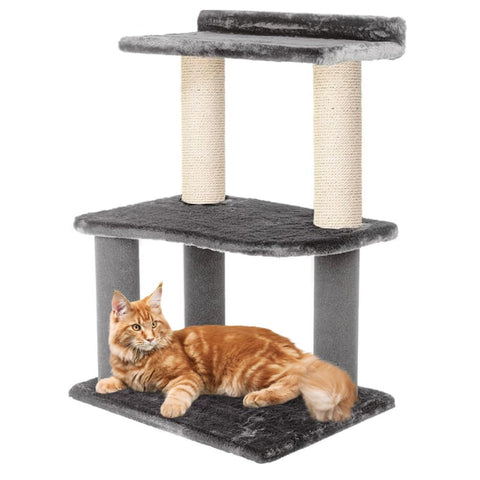 Noba 34 Inch Classic Comfort for Indoor Modern Premium Cats and Kittens Scratcher Larger Base for Better Stability, (Grey/Natural)