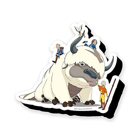 AQUARIUS Avatar Appa Funky Chunky Novelty Magnet for Refrigerator, Locker, Whiteboard & Game Room Officially Licensed Merchandise & Collectibles