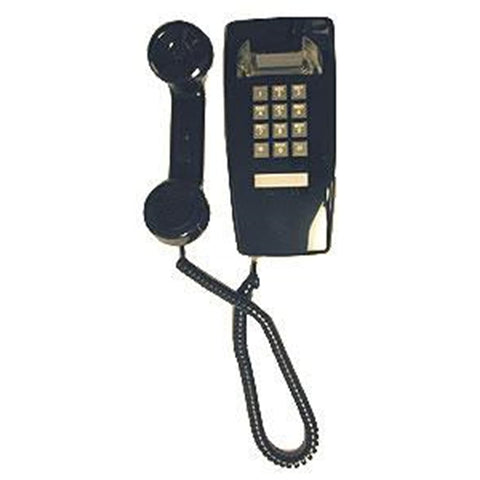 Cortelco 2554 Single-Line Wall Corded Telephone with Volume Control, Black