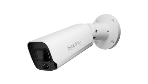 Synology BC800Z 4K IP Outdoor Security Bullet Camera, 8MP Varifocal Lens 4.38 to 9.33 mm, Hybrid Light Night Vision (31-38m), IP66/67 Weather Resistant, NDAA & TAA Compliant