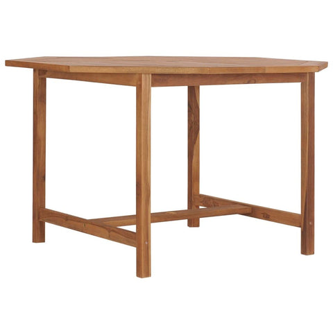 vidaXL Garden Dining Table Warm Brown Solid Teak Wood