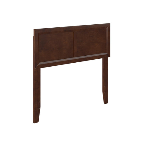 AFI, Sophia Adjustable Modern Twin Solid Wood Headboard, Walnut
