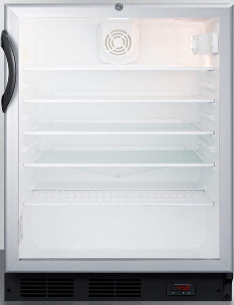 ADA compliant commercial glass door craft beer and wine refrigerator for freestanding use
