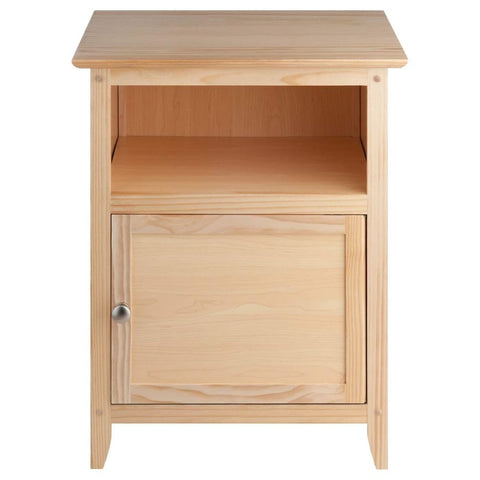 Oakestry Henry Accent Table Natural Versatile Side Table Ideal for Living Room Bedroom or Entryway Sturdy Wood Construction Perfect for Small Spaces or Apartments Compact Design with Ample Storage