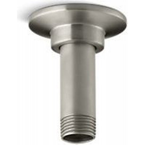 KOHLER K-7396-BN 3-Inch Straight Ceiling-Mount Showerarm and Flange, Vibrant Brushed Nickel