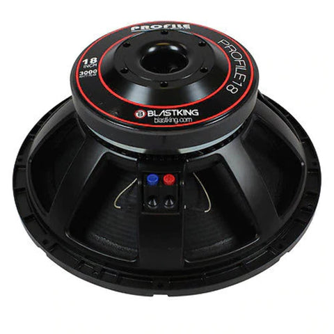 Blastking PROFILE18 18" 3000W High Output Woofer – 4.5" Voice Coil, 8??, 97.4?dB Sensitivity, Forced-Air Cooling – Pro Audio Replacement Driver for PA, DJ & Subwoofer Cabinets