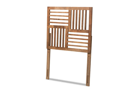 Baxton Studio Adler Ash Walnut Finished Wood Twin Size Headboard
