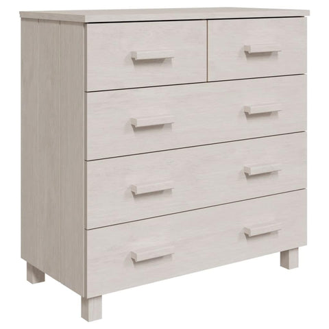 vidaXL Sideboard Bar Buffet Cabinet Modern with Storage Console Table for Kitchen Dining Room Living Room Hallway HAMAR White Solid Wood Pine