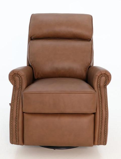 BarcaLounger Crews Manual Recliner-Dobbs-Saddle