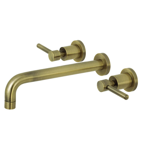 Kingston Brass KS8023DL Concord 2-Handle Wall Mount Roman Tub Faucet, Antique Brass