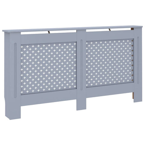 vidaXL Radiator Cover Anthracite 59.8" MDF Heater Heating Cover Storage Shelf