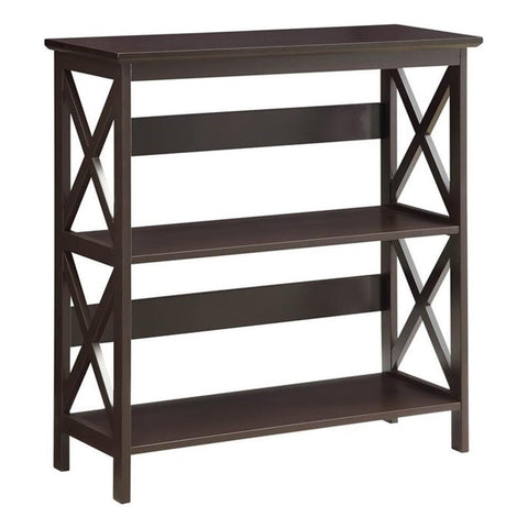 Convenience Concepts Oxford 3 Tier Bookcase, Espresso
