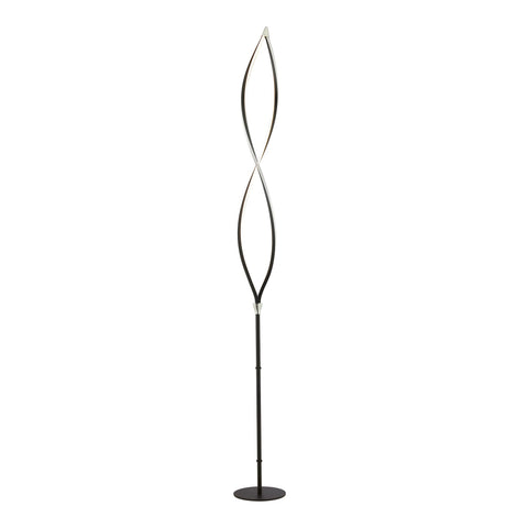 Lite Source Kyle 70" High Black Metal Modern LED Floor Lamp